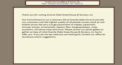 Desktop Screenshot of granitestatenursery.com